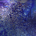 Rainy Night - Blue Contemporary Abstract Art